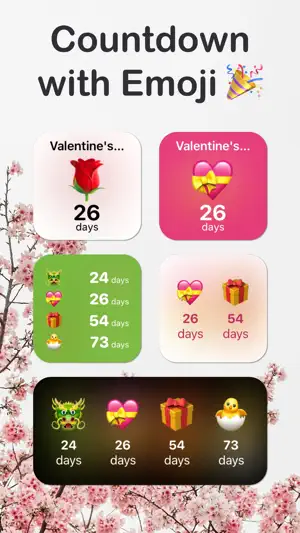Countdown Widget with Emoji screenshot 1