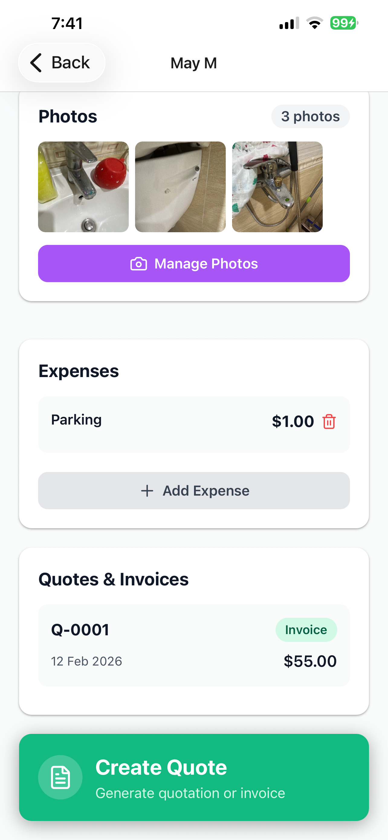 Handyman Job & Invoice Manager screenshot 5