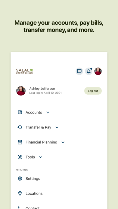Salal Credit Union iPhone screenshot 4 - Finance app