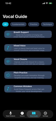 VocalFit Pro iPhone screenshot