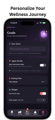 Worthy: Intermittent Fasting Screenshot 7 of 8