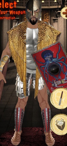 Gladiator Dressup Game iPhone screenshot