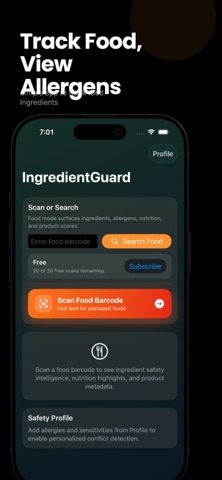 IngredientGuard screenshot