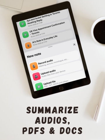 Notebook: AI Voice Notes iPad screenshot