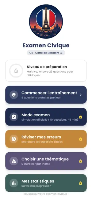 Réussir l'Examen Civique screenshot 1