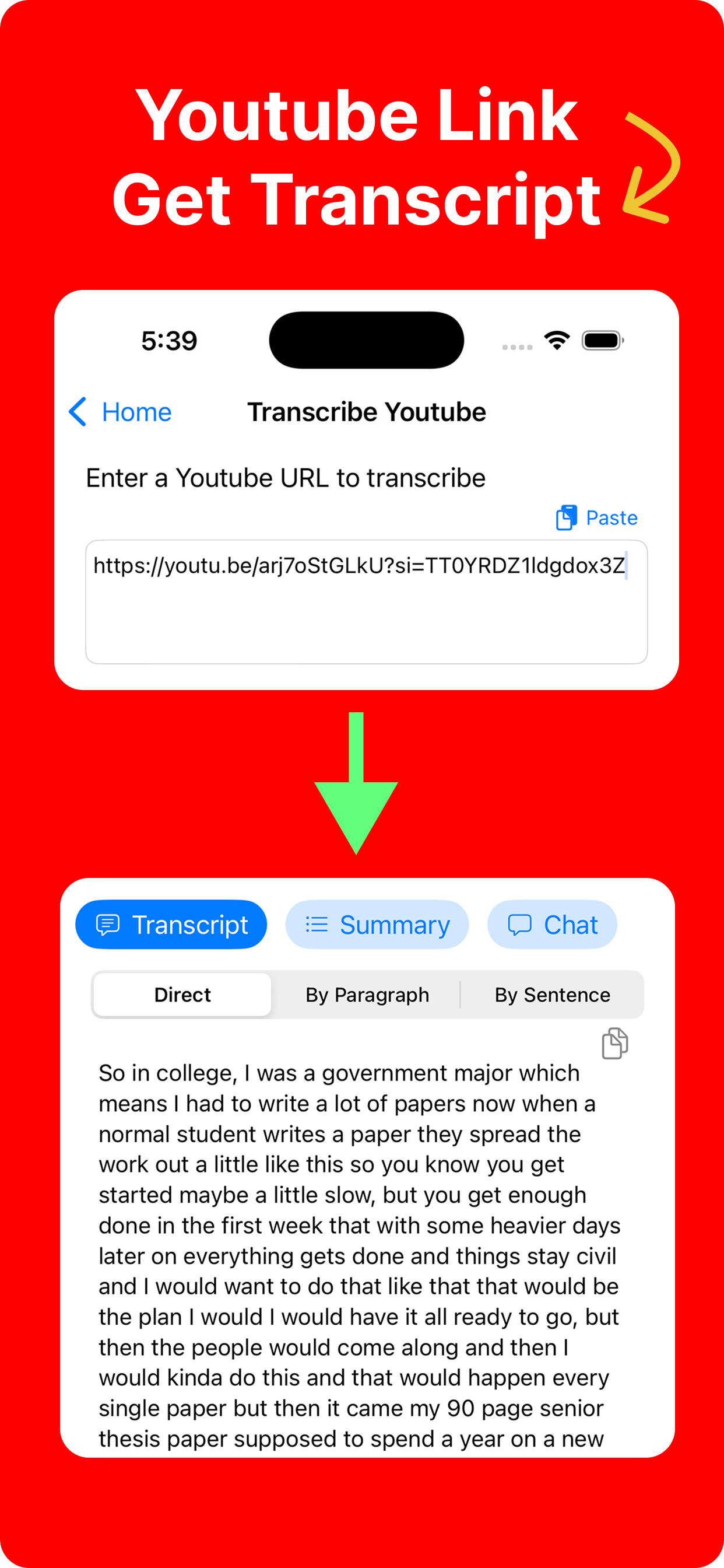 Video to Text - Transcribe AI