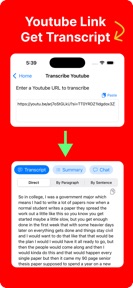 Video to Text, Transcribe, AI screenshot