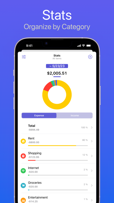 Expenses: Spending Tracker Screenshot