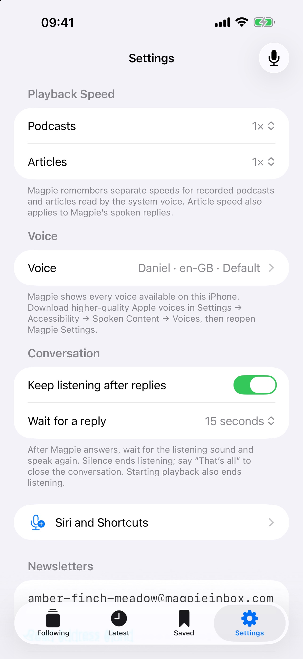 Screenshot 5 of Magpie: Reading and Listening