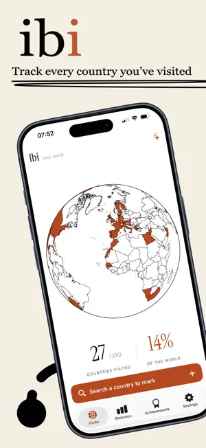 Ibi: Visited Countries screenshot 1