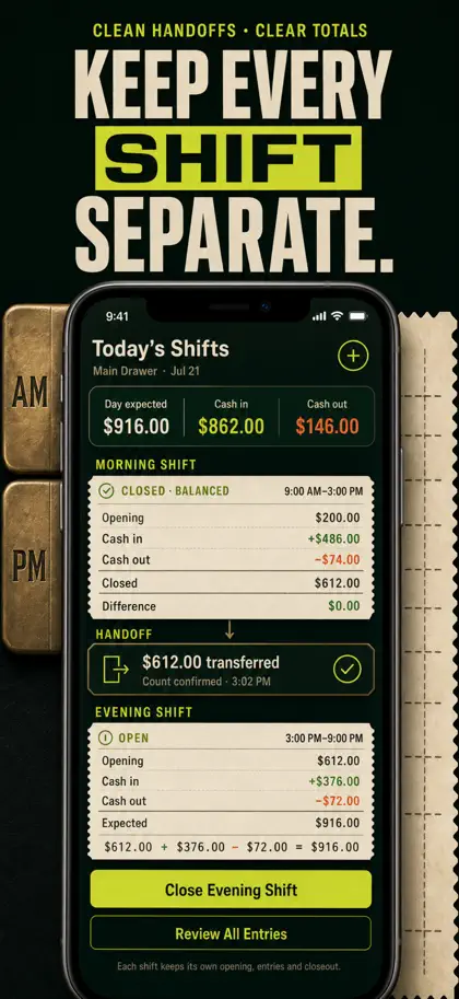 Screenshot 6 von 6 zu Till Count: Cashing Up Ledger
