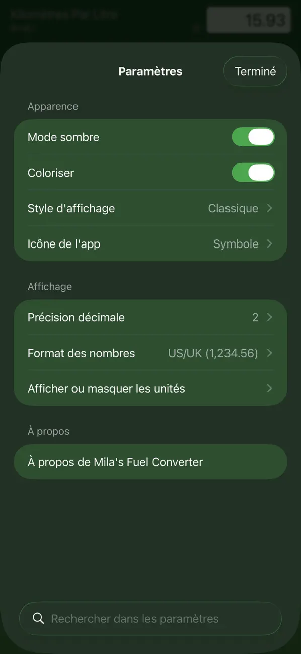 Screenshot #3 pour Convertisseur Carburant & VE