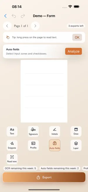 InkFill Sign screenshot 2