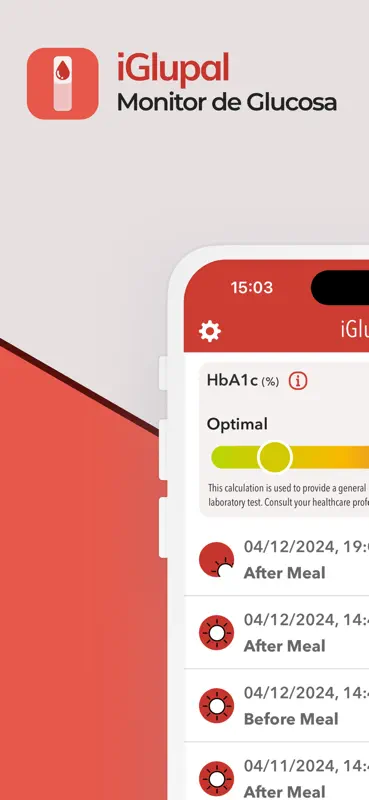 iGluPal - Monitor de Glucosa screenshot 1 of 8