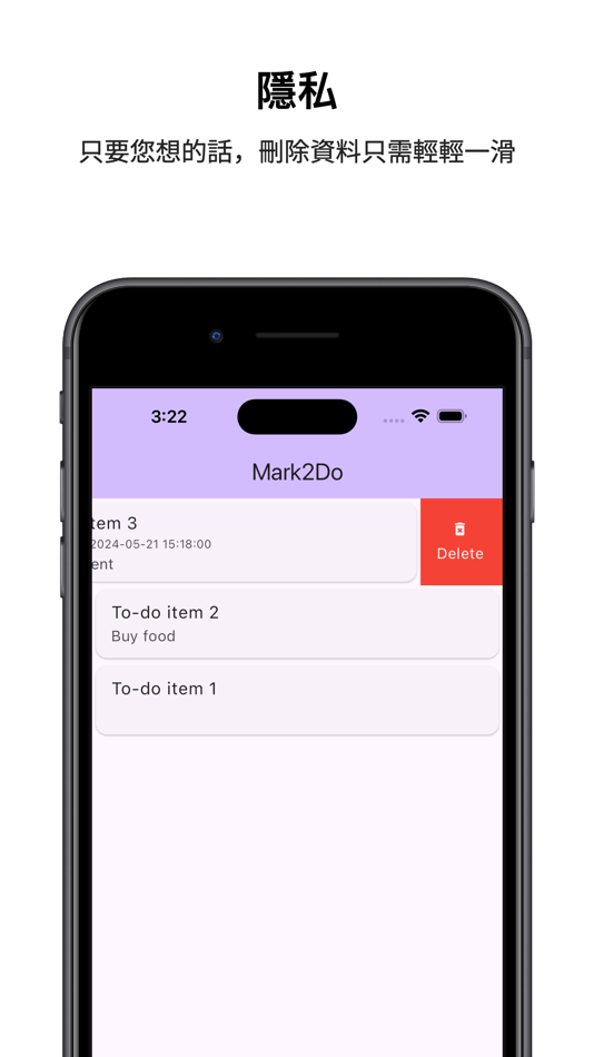 #3. Mark2Do - 最簡易的 To-Do List (iOS) Por: HiuChun Wong