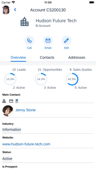 SAP Business ByDesign Mobile iPhone screenshot