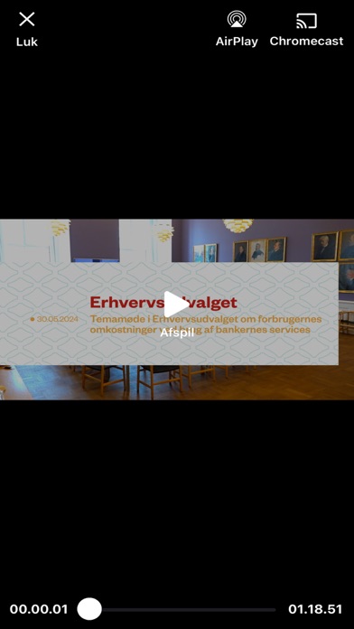 Tv fra Folketinget Screenshot