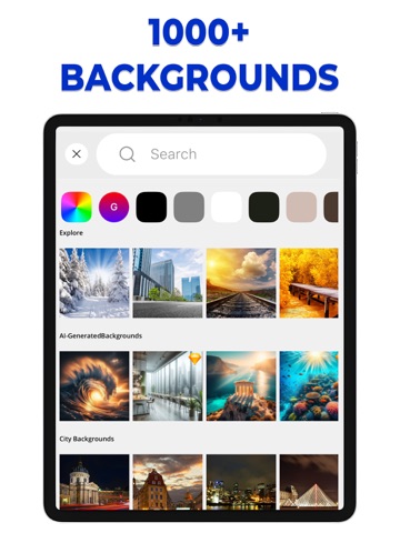 Photo Background Changer .. iPad screenshot