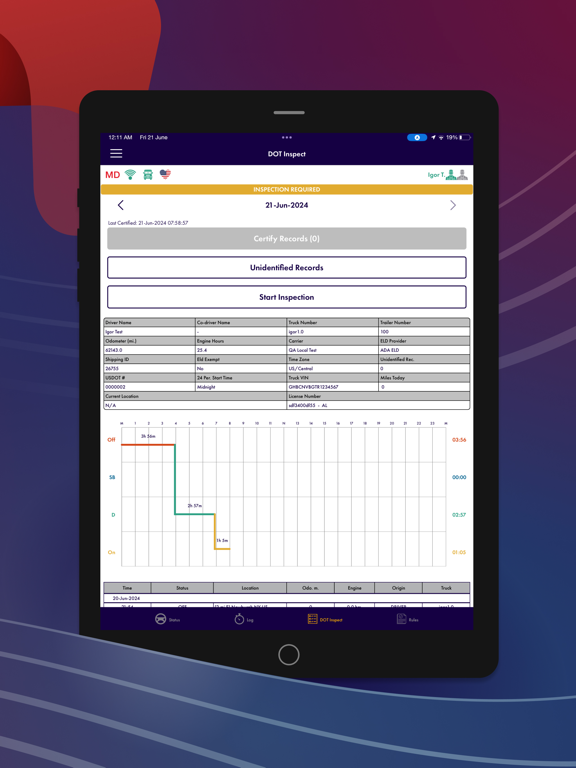 ADA ELD iPad screenshot 5 - Business app