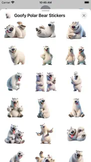 goofy polar bear stickers iphone screenshot 2