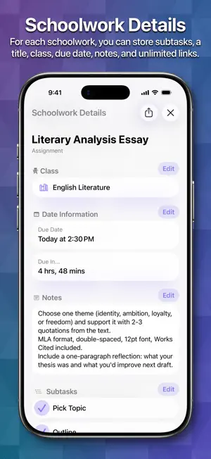 School Assistant - Planner screenshot 4