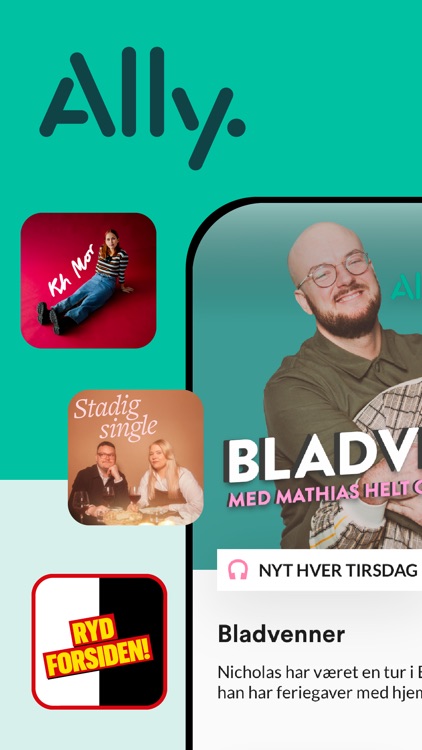 Ally: Podcast, video & læseapp