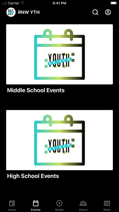 Renew Youth Student Ministry Screenshot