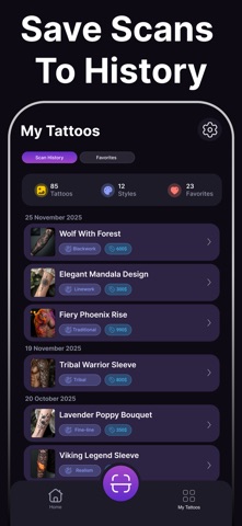 InkSense: Find Tattoo Meaning iPhone screenshot