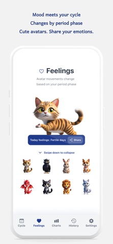 Feelings: Period Tracker Screenshot 2 of 6