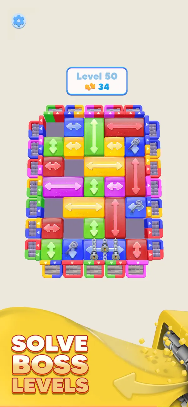 Screenshot #3 pour Color Blocks 3D: Slide Puzzle