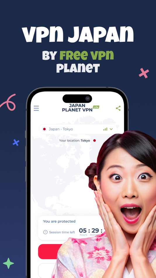 #1. Japan VPN – Secure Proxy (macOS) Podle: FREE VPN PLANET S R L