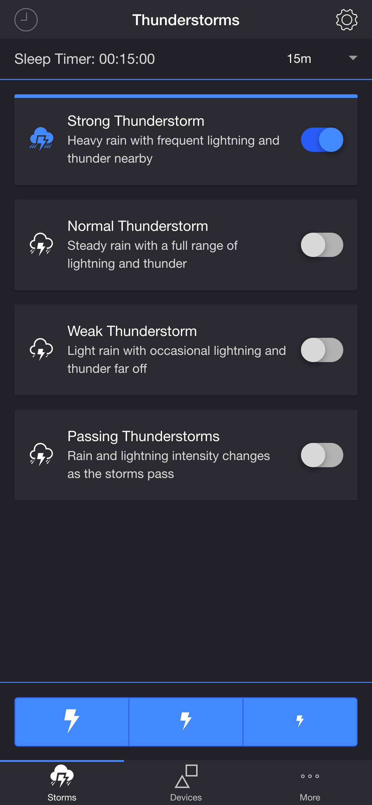 Thunderstorm for Nanoleaf