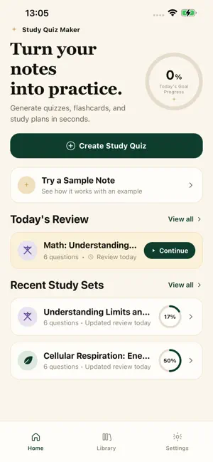 Study Quiz Maker screenshot 1