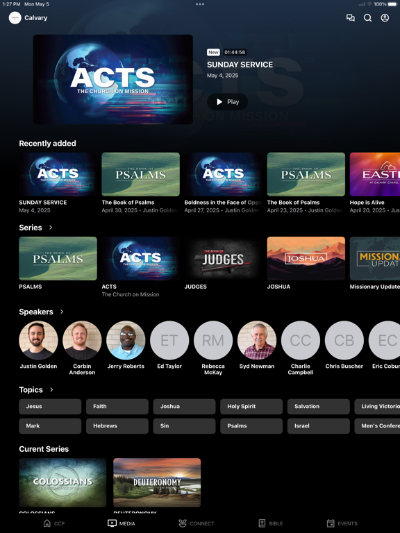Calvary Chapel Paris iPad screenshot 2 - Education app