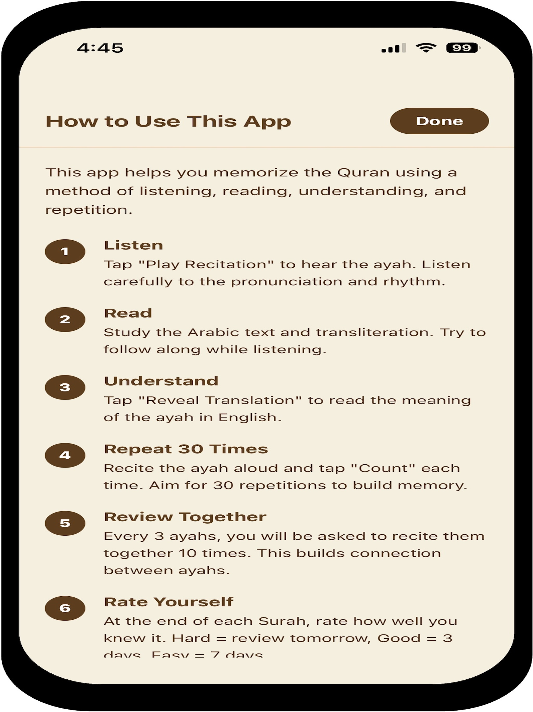 Quran Memorization screenshot 18
