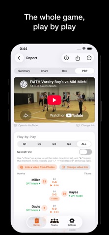 Screenshot 4 of Basket Scorebook: Team Stats App