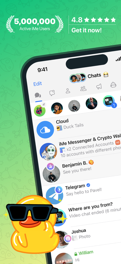 iMe: Telegram AI Messenger screenshot 1