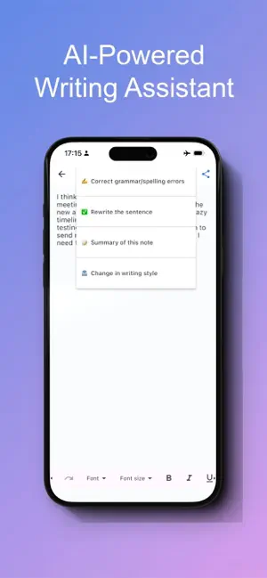 Refine - Offline AI Writer screenshot 2