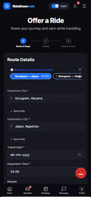 Ride Share India screenshot 1