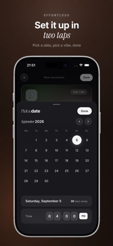 Til — Beautiful Countdowns iPhone screenshot