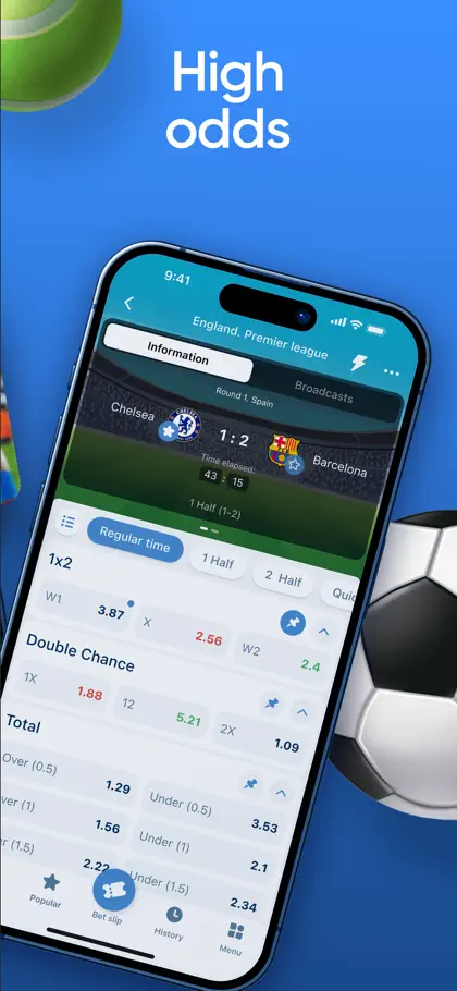 Capture d'écran 5 sur 6 de 1xBet Ghana: Betting & Casino