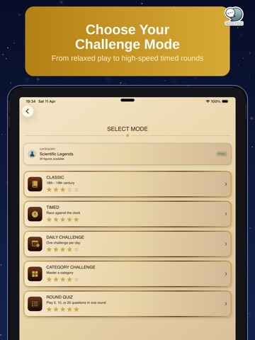 ChronoGuess: History Quiz iPad screenshot