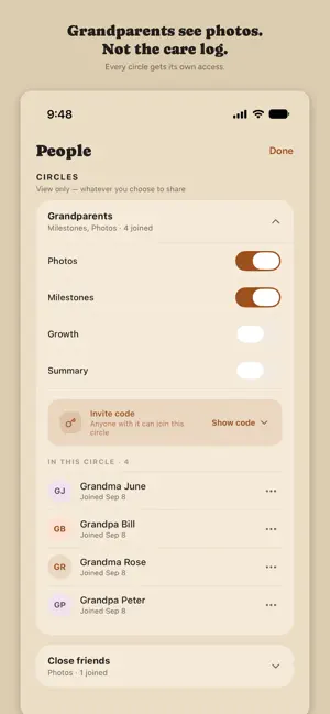 EMOY: Shared Baby Tracker screenshot 2