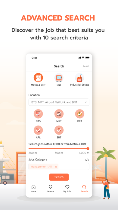 JobThai Jobs Search Screenshot