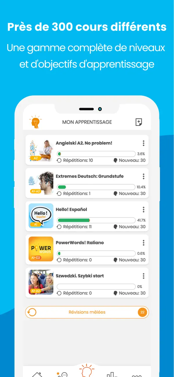 Screenshot #2 pour Cours de langues SuperMemo