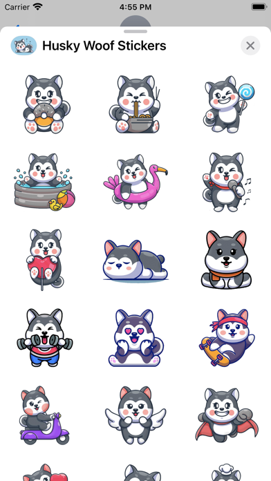Husky Woof Stickers Screenshot