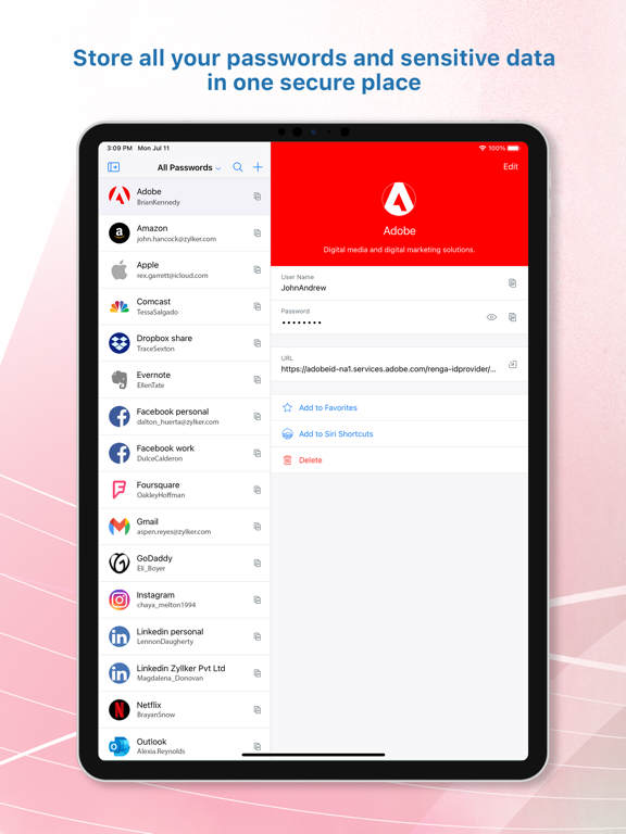 Screenshot #4 pour Zoho Vault - Password Manager
