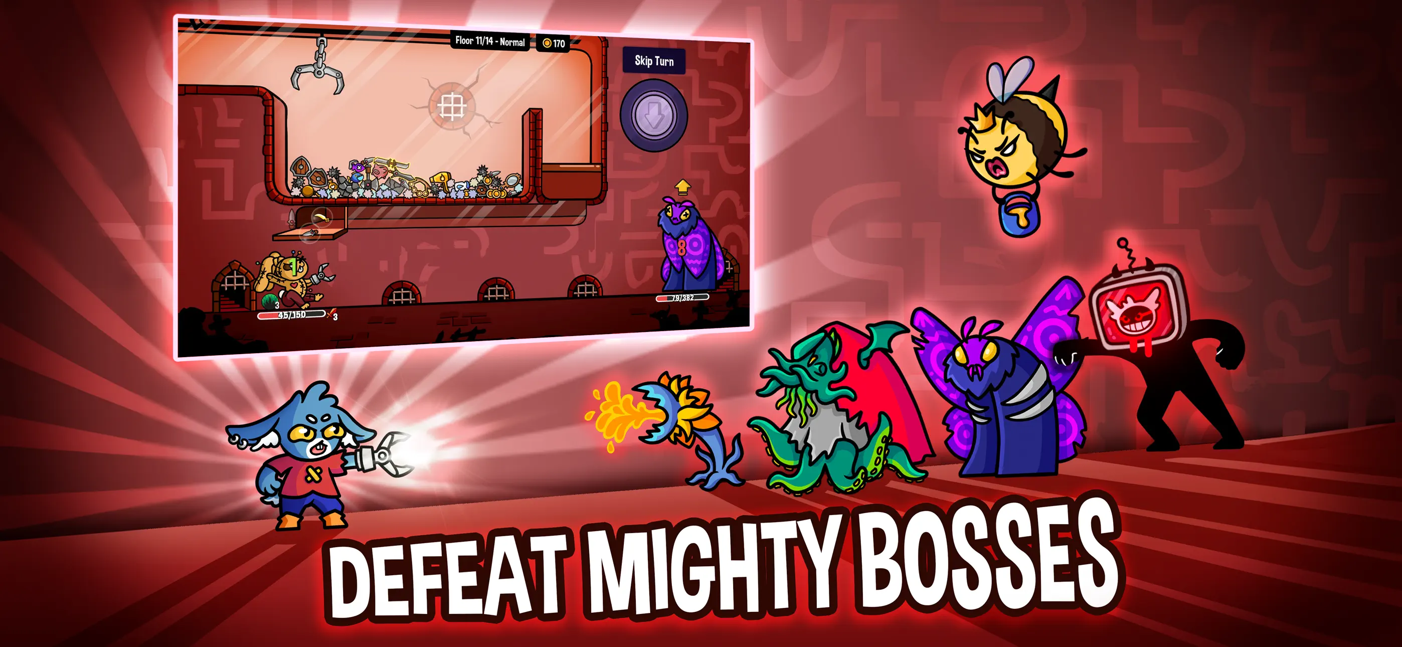 #6. Dungeon Clawler (iOS) Por: Stray Fawn Studio