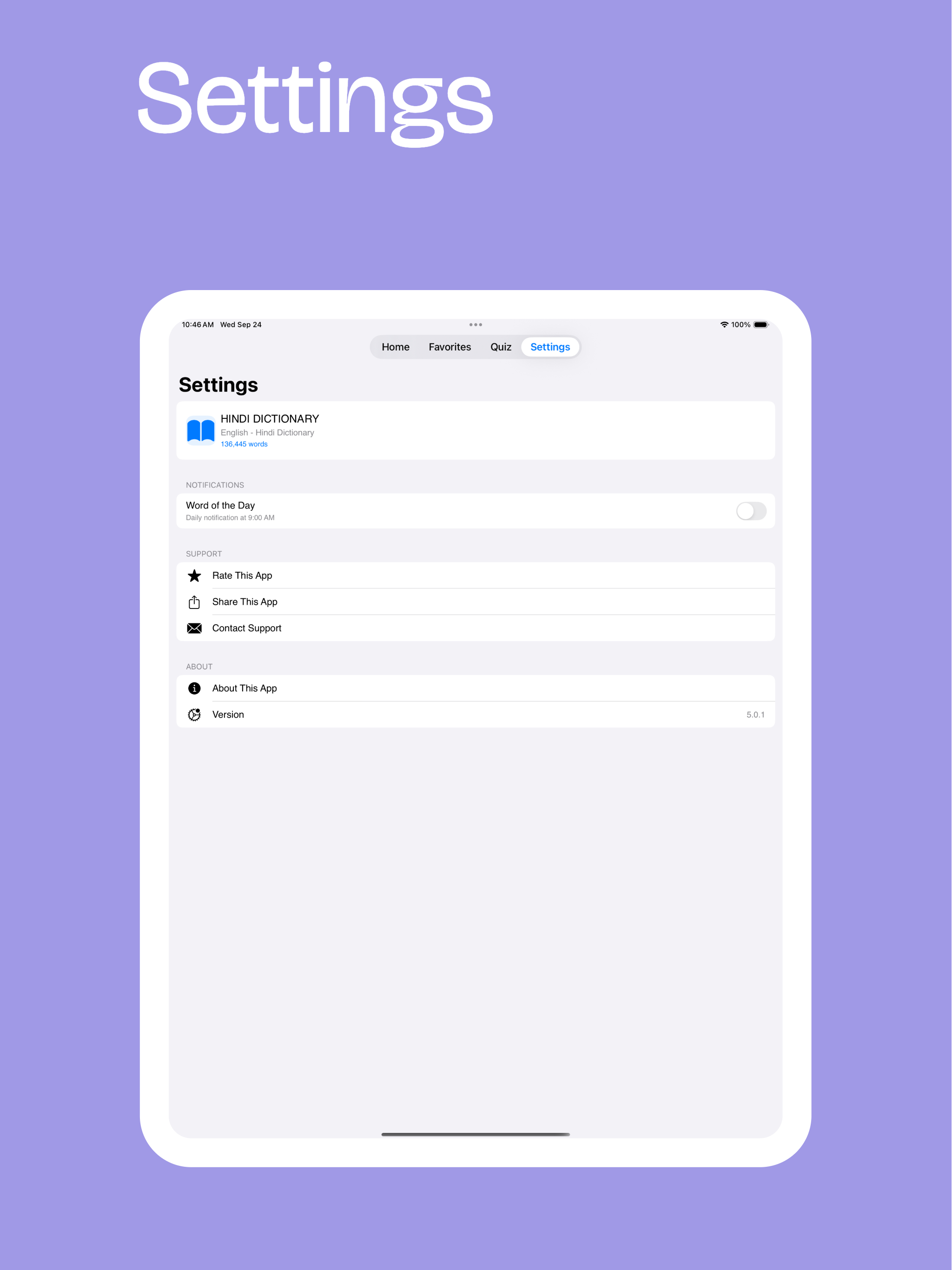 Hindi Dictionary App