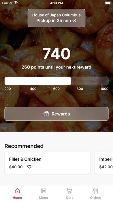 HOUSE OF JAPAN iPhone screenshot 1 - Food & Drink app